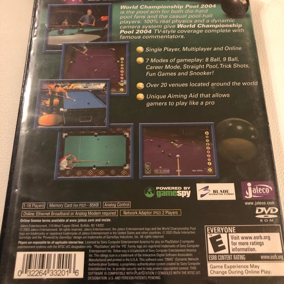 World Championship Pool 2004 for PlayStation 2 PS2 Complete & Tested - Picture 5 of 5